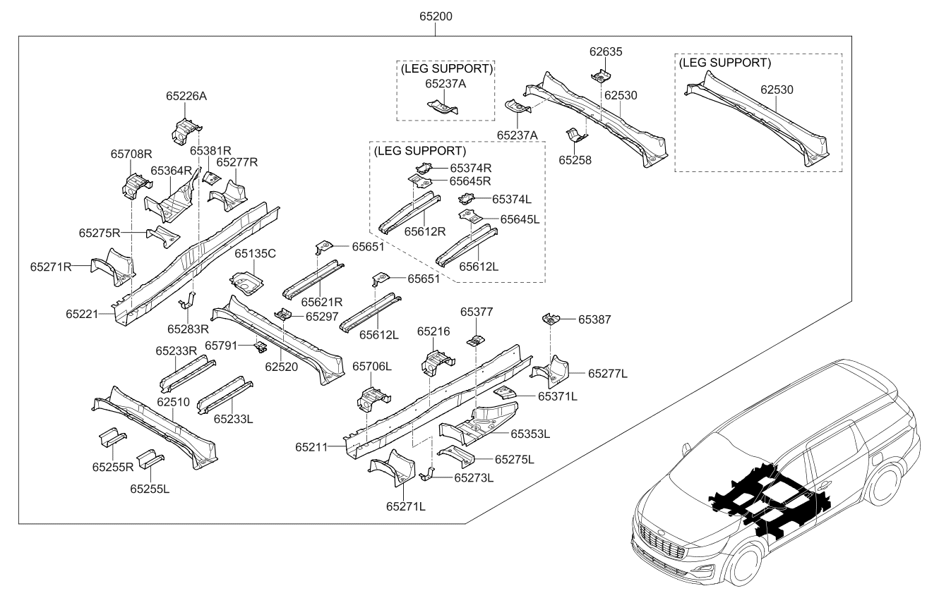 Kia 65377A9000 Bracket Assembly-Fuel Tank 65377A9000 Kia Bracket Assembly-Fuel Tank