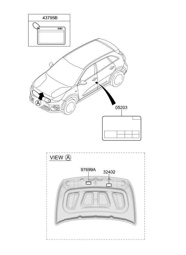 Kia 324000E756 Emission Label 324000E756 Kia Emission Label