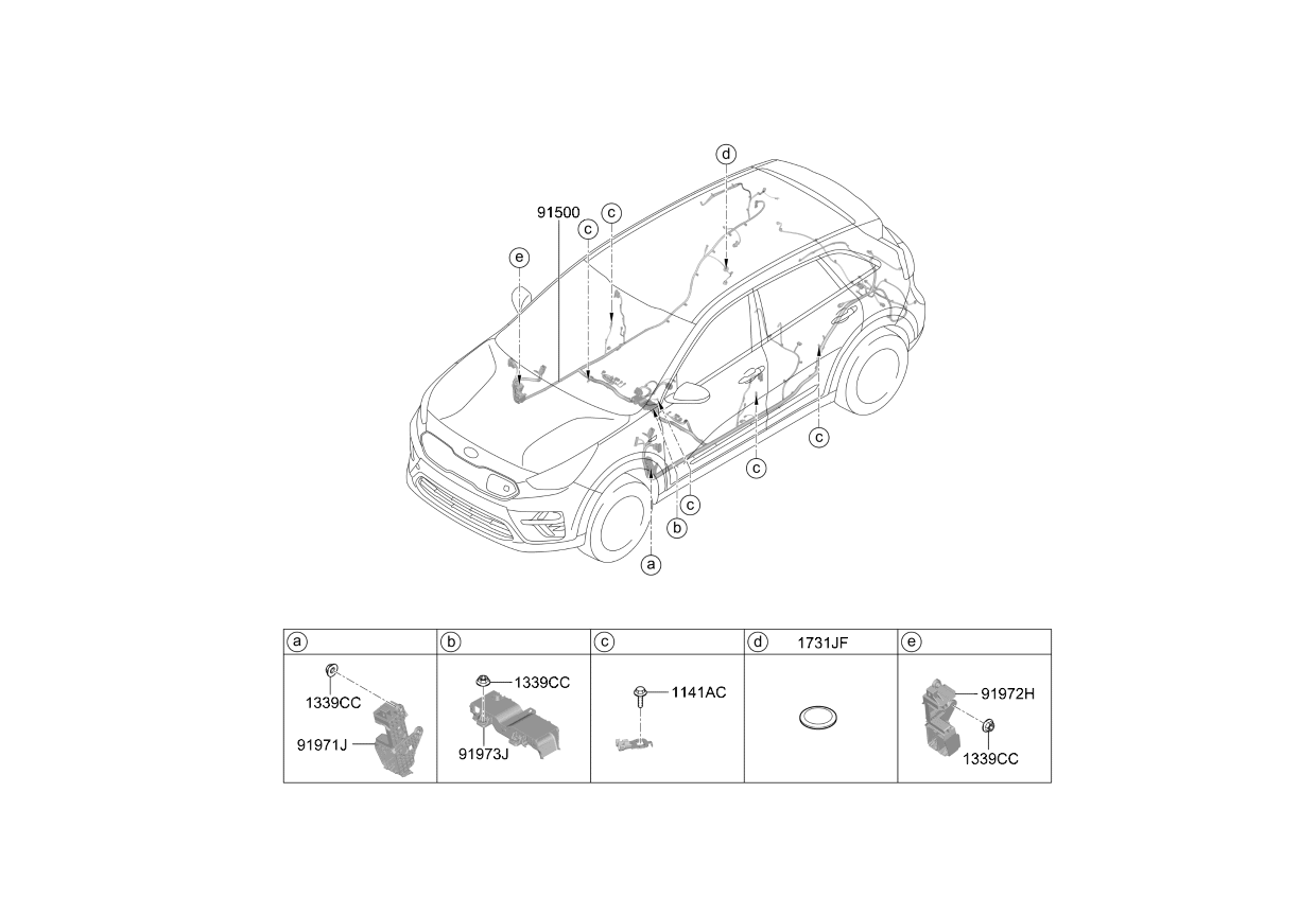Kia 91961Q4020 Wiring Protector 91961Q4020 Kia Wiring Protector