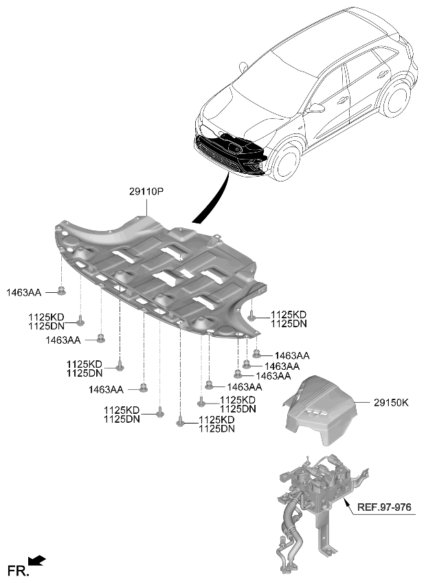 Kia 29150Q4500 Cover-Heat Pump 29150Q4500 Kia Cover-Heat Pump