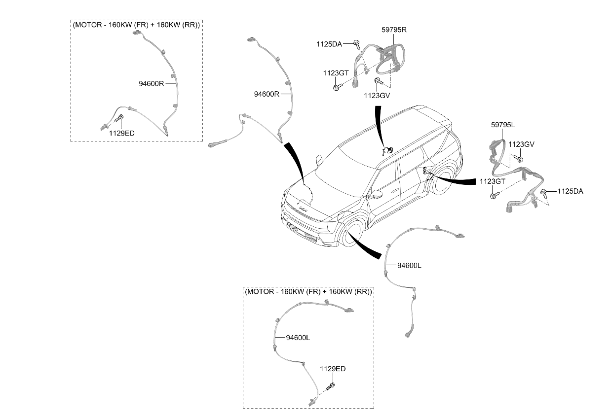 58930XA000 Kia Wheel Speed Sensor Assembly