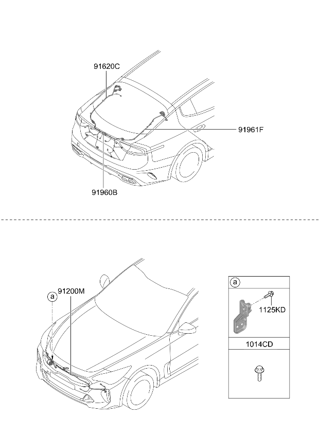Kia 91682J5510 Tail Gate Wiring Assembly 91682J5510 Kia Tail Gate Wiring Assembly