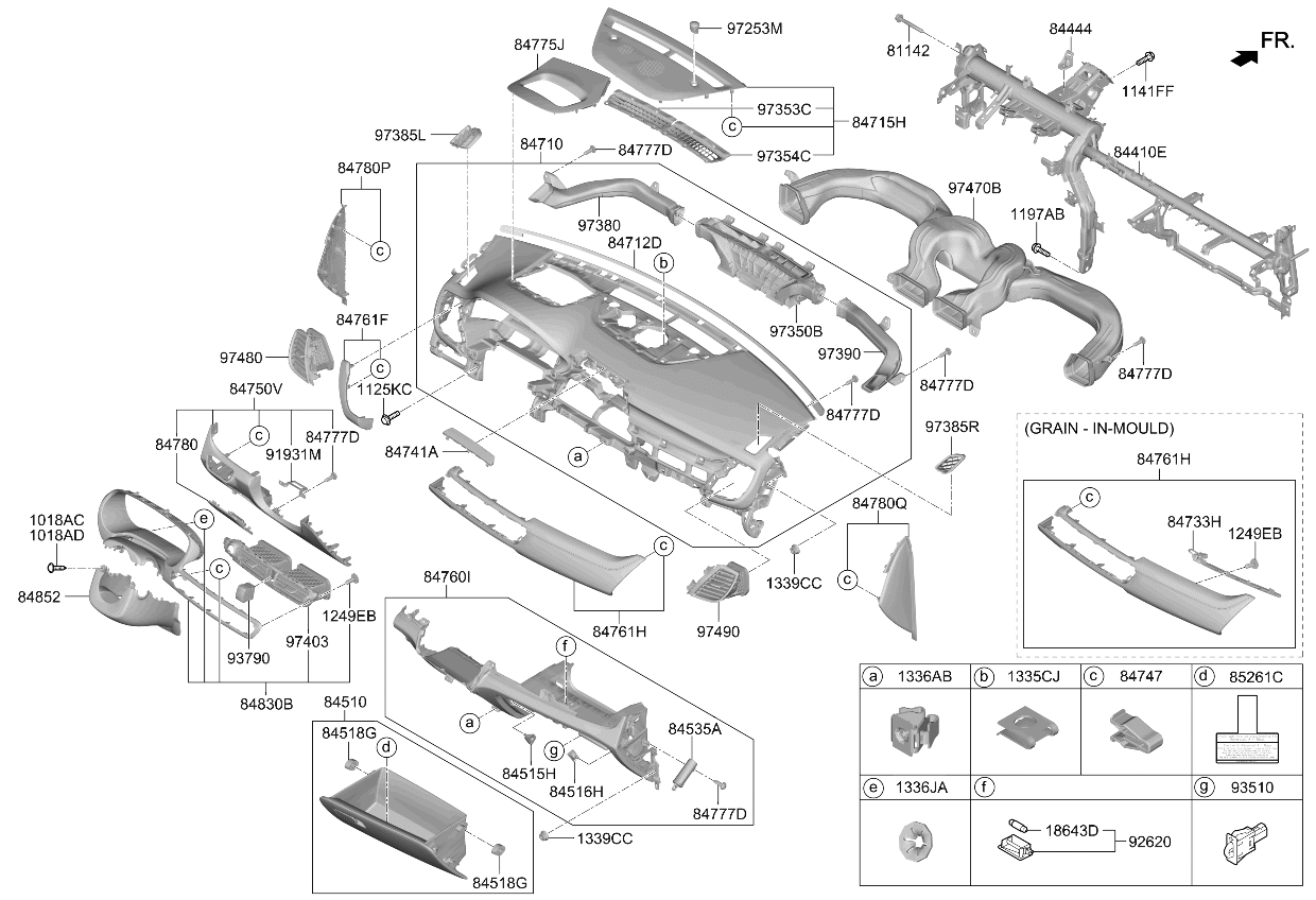 Kia 84795Q5000B46 GARNISH-C/PAD,RH 84795Q5000B46 Kia GARNISH-C/PAD,RH