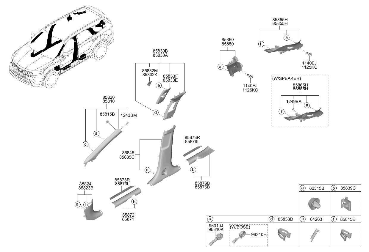 Kia 85873R5200WK Front Step Plate Trim Left Hand 85873R5200WK Kia Front Step Plate Trim Left Hand