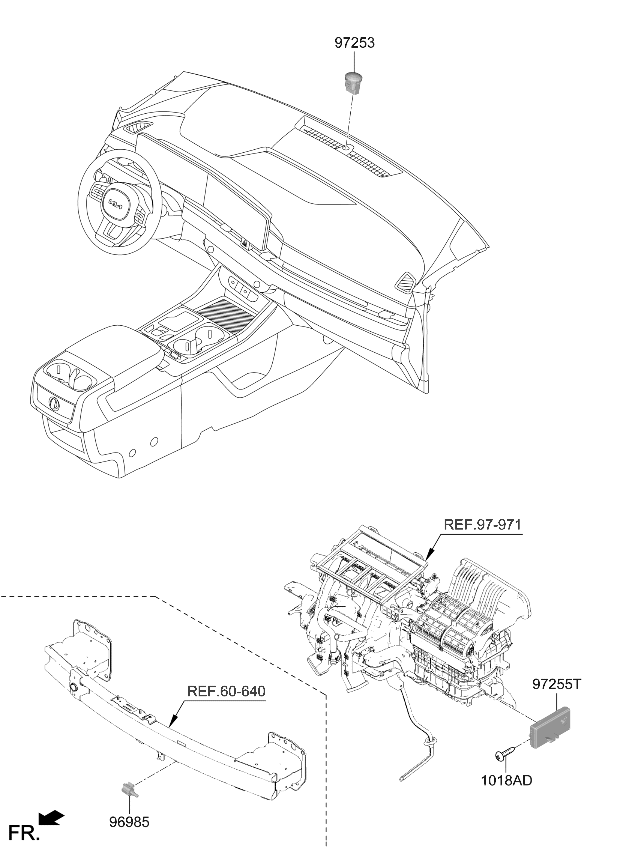 97255R0AK0 Kia Control Assembly  