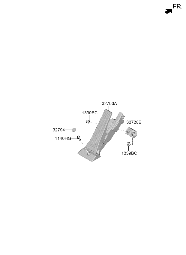 32700M5100 Kia PEDAL ASSY-ACCELERAT  