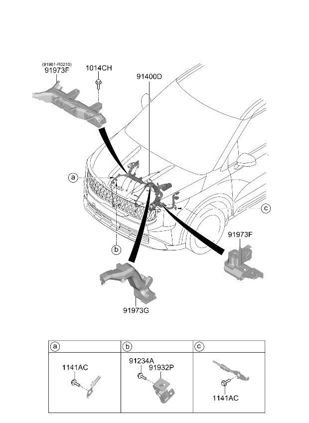 91961R0070 Kia Wiring Protector  