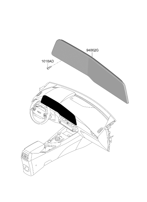 Kia 94003AO000 Instrument Cluster Assembly 94003AO000 Kia Instrument Cluster Assembly
