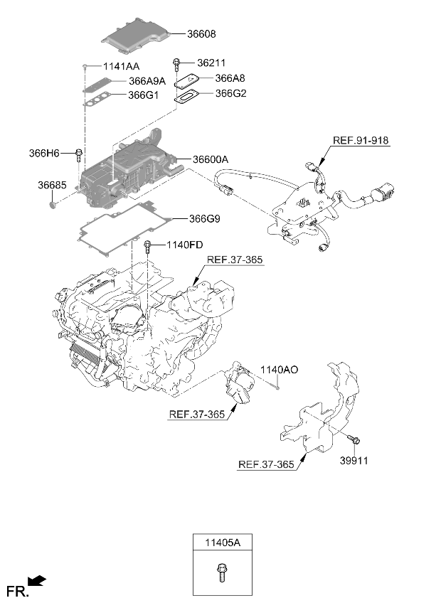 Kia 366A80EJA0 COVER-INPUT 366A80EJA0 Kia COVER-INPUT