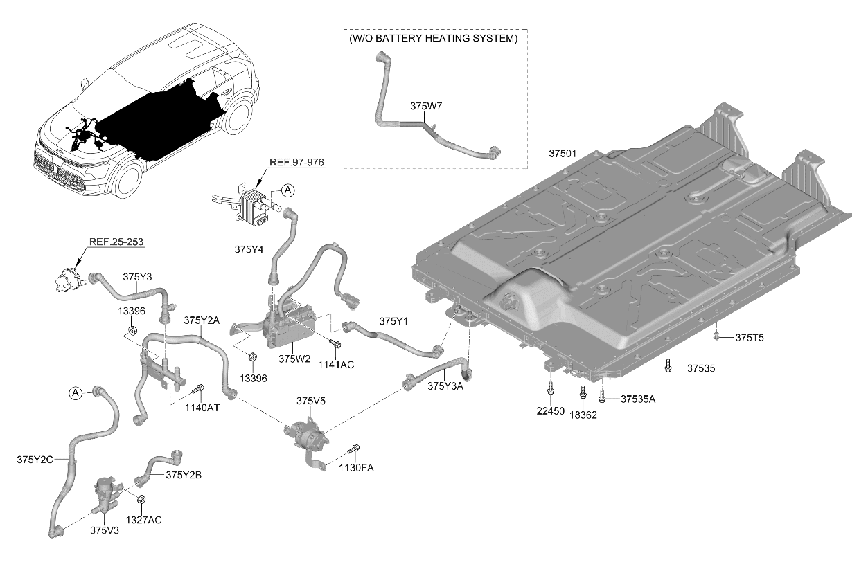 Kia 37535AO000 BOLT & WASHER ASSY 37535AO000 Kia BOLT & WASHER ASSY