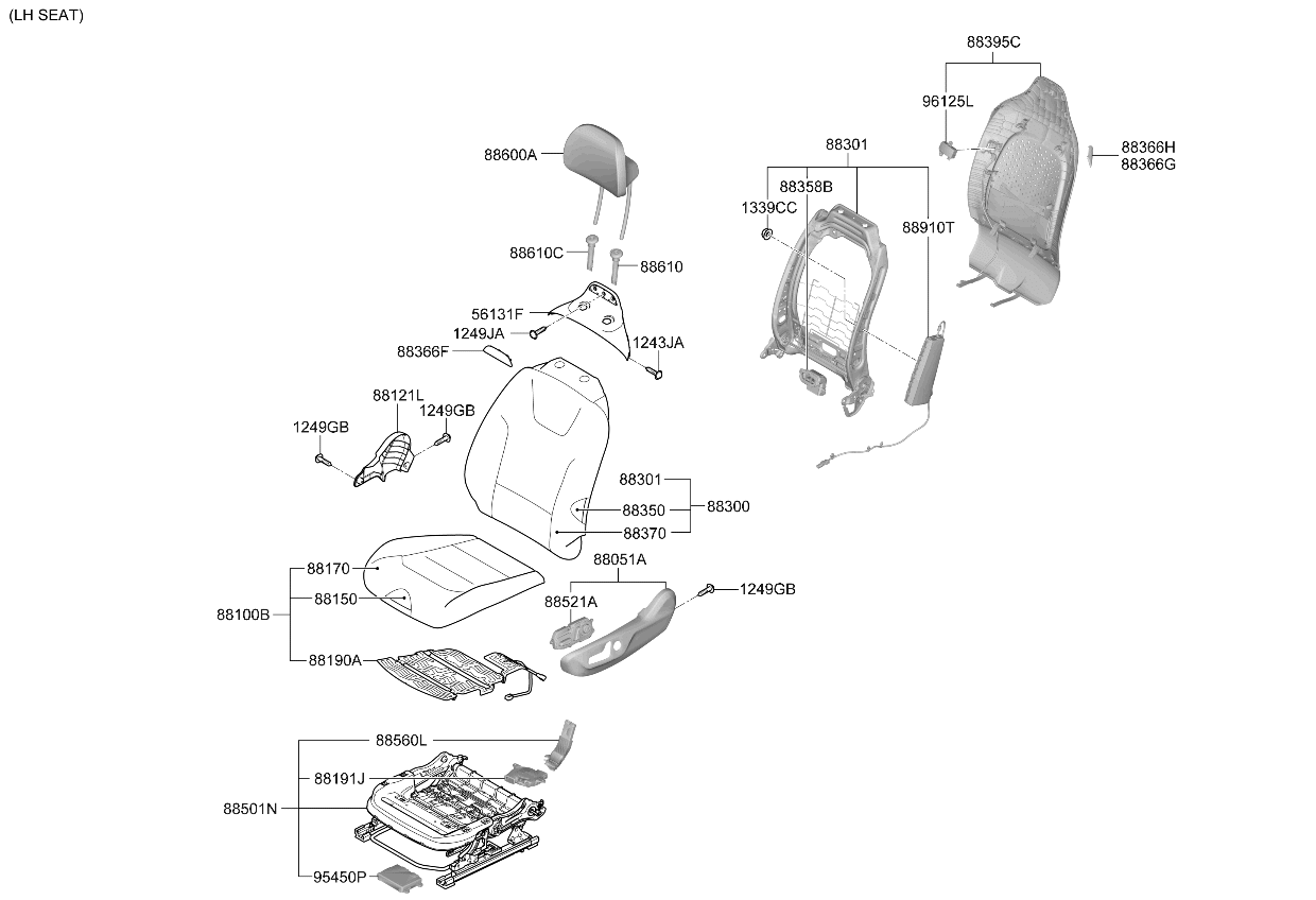 Kia 88070CV010CCV Power Front Switch Assembly 88070CV010CCV Kia Power Front Switch Assembly