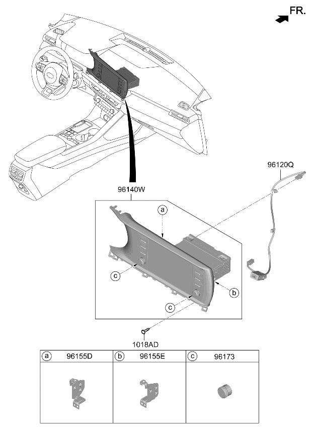 Kia 96160L3720FHL Audio Assembly 96160L3720FHL Kia Audio Assembly