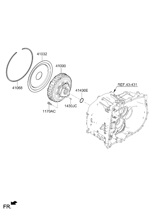Kia 410002N510 Clutch Assembly-Double 410002N510 Kia Clutch Assembly-Double