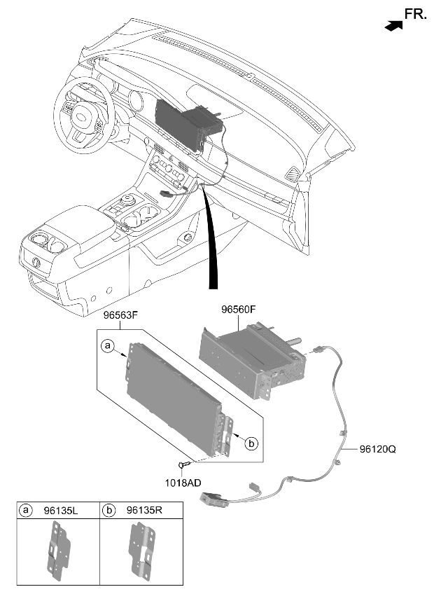 96560R0260WK Kia Head Unit Assembly AVN