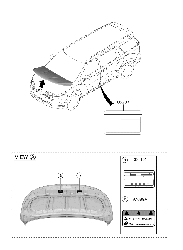 324503NKA7 Kia Emission Label