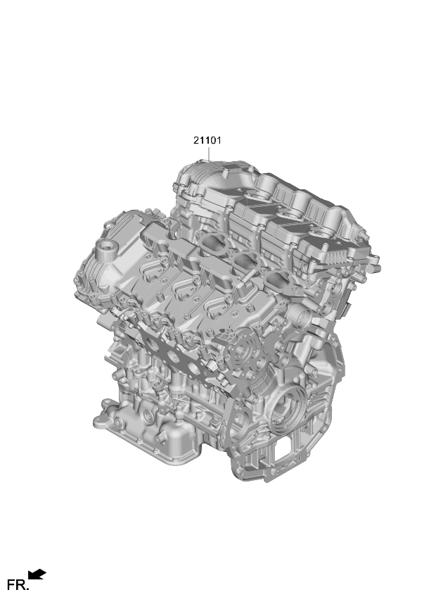 197R13NA01 Kia Sub Engine Assembly  