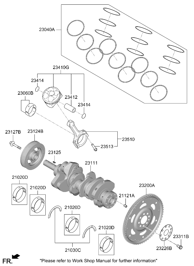 230603N532 Kia Connecting Rod Bearing Pair Set