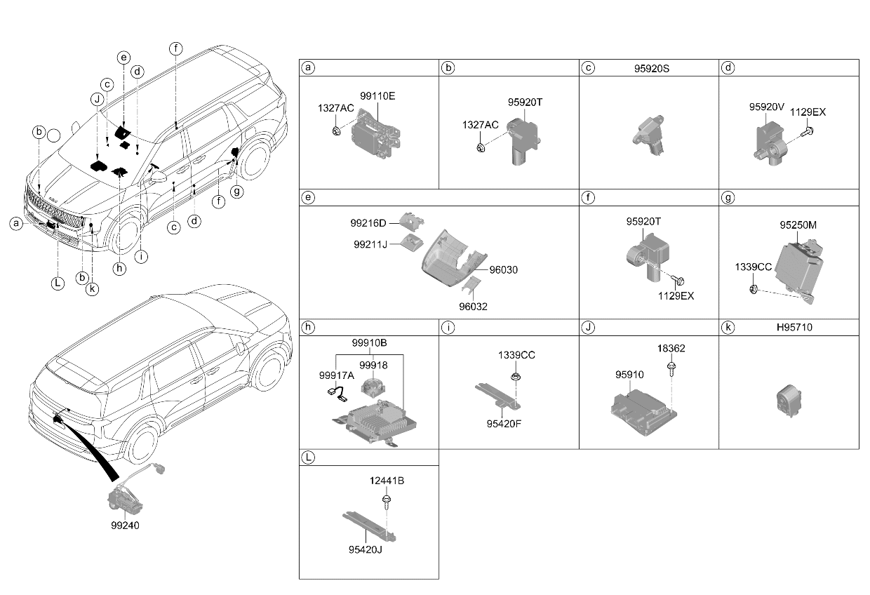 95910ES100 Kia Air Bag Control Module Assembly