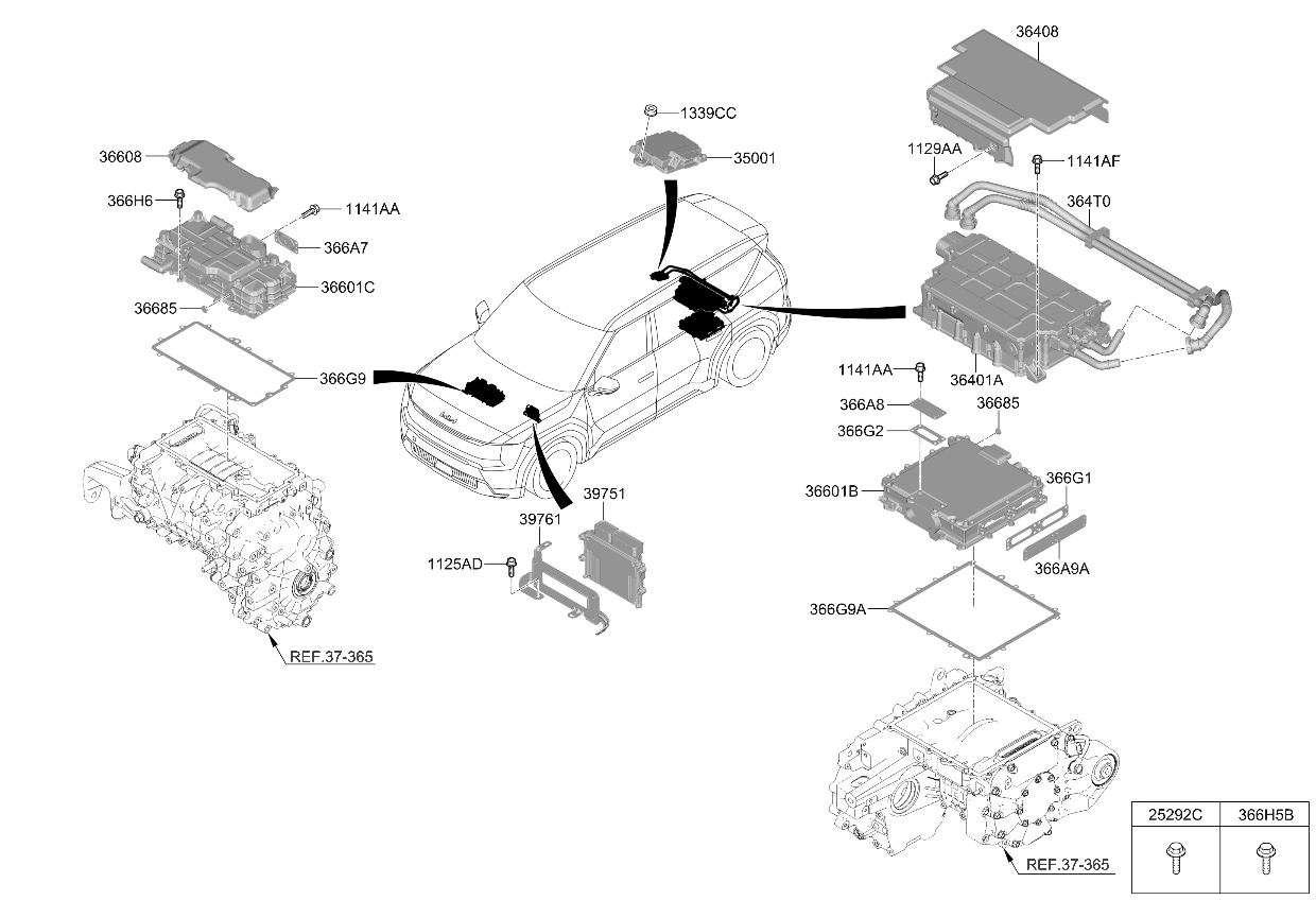 366H51X247 Kia BOLT-TORX