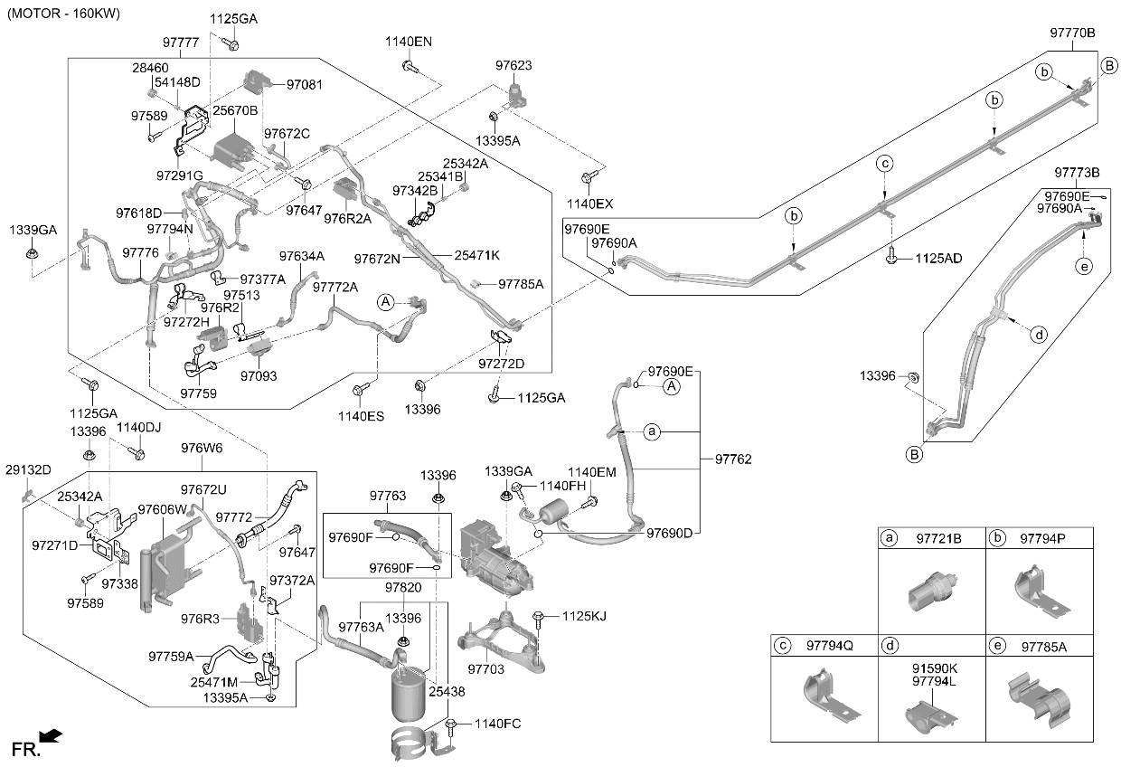 97774DO100 Kia PIPE ASSY-LIQUID "D"
