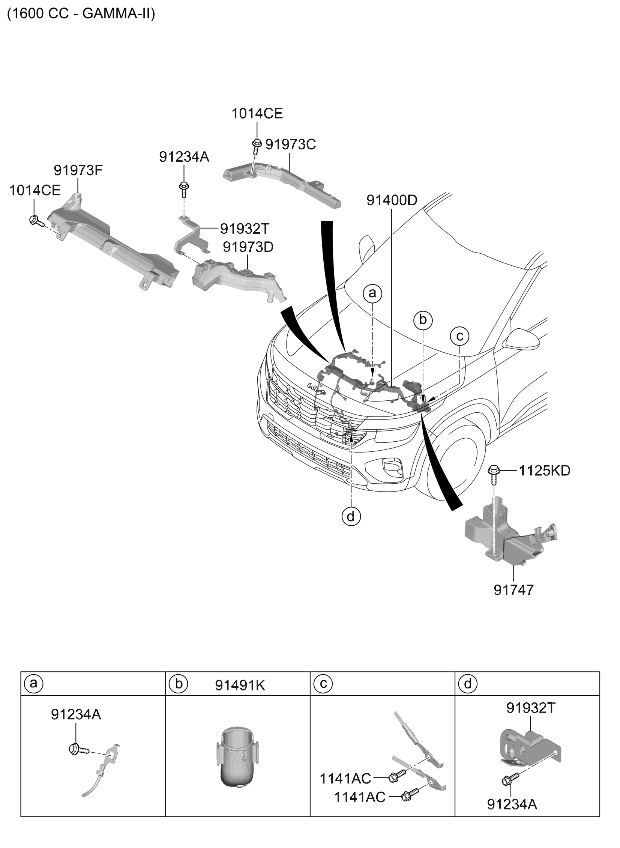 Kia 91961N9150 Wiring Protector 91961N9150 Kia Wiring Protector