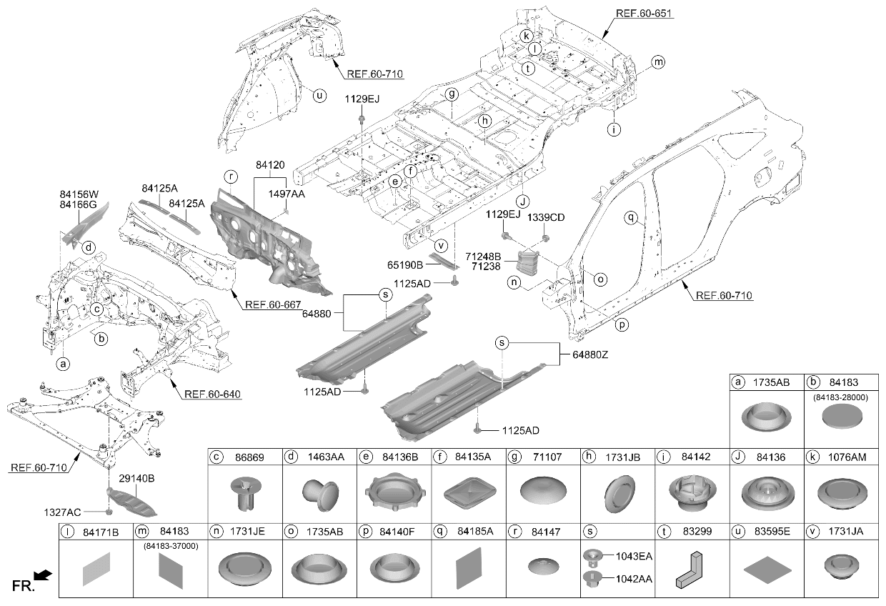 Kia 84159R5500 COVER-FENDER APRON U 84159R5500 Kia COVER-FENDER APRON U