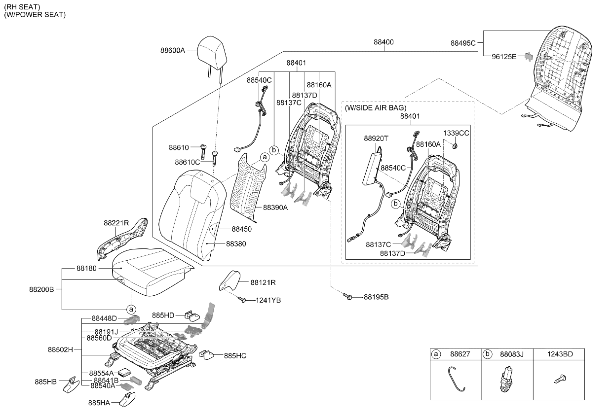 88190R5500 Kia DUCT-FRONT CUSHION