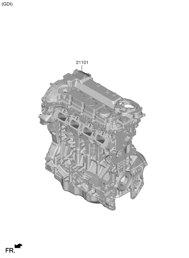 Kia 24HS12SK00 Sub Engine Assembly 24HS12SK00 Kia Sub Engine Assembly