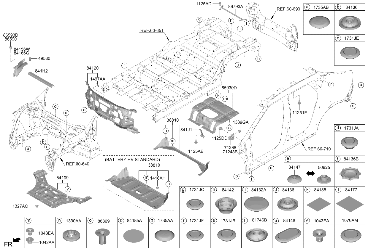 Kia 84185D4000 Anti-Noise Pad 84185D4000 Kia Anti-Noise Pad