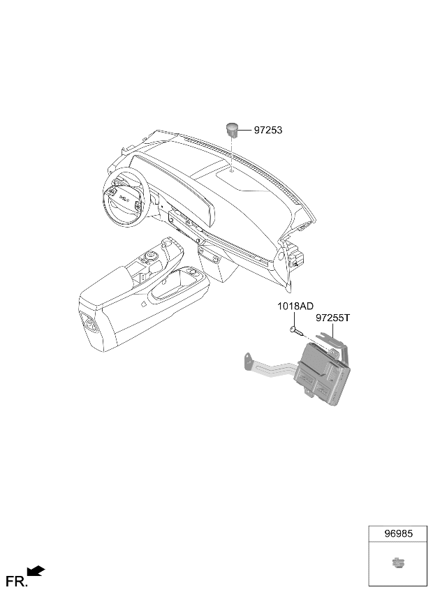97255CVAT0 Kia Control Assembly  