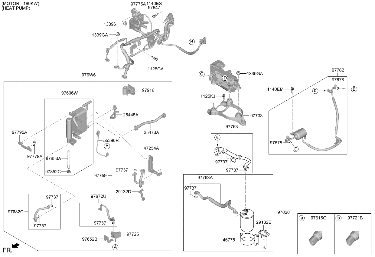 97775CV350 Kia Suction & Liquid Tube Assembly  