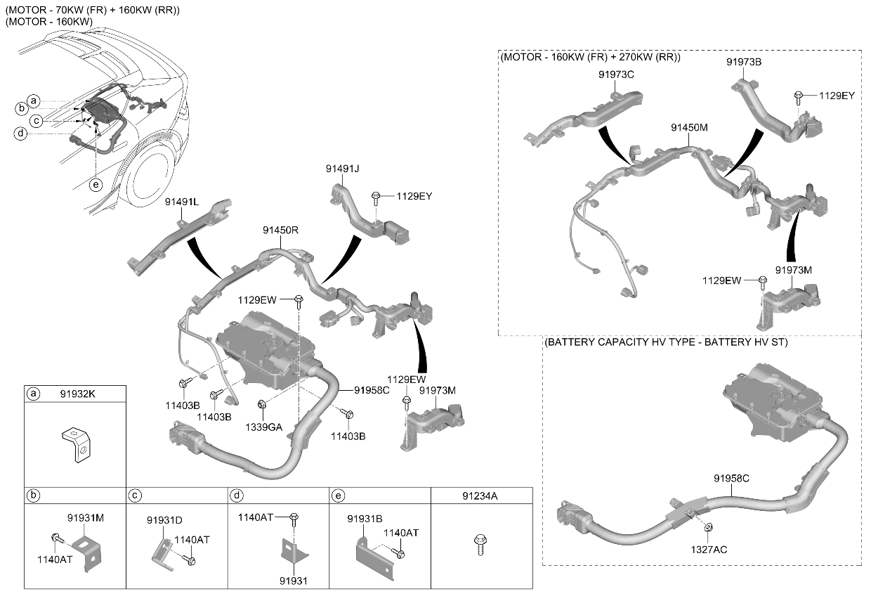 91410CV510 Kia WIRING ASSY-PEM  