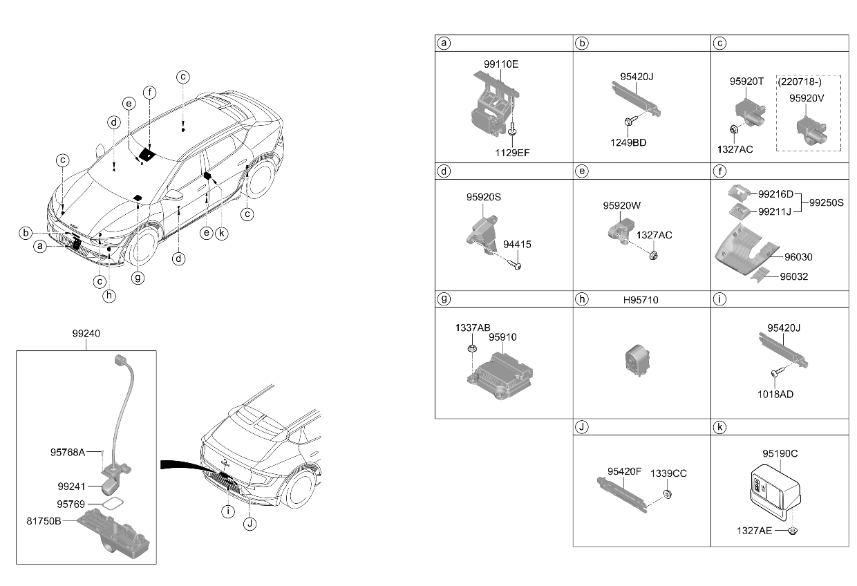Kia 95910CV110 Air Bag Control Module Assembly 95910CV110 Kia Air Bag Control Module Assembly