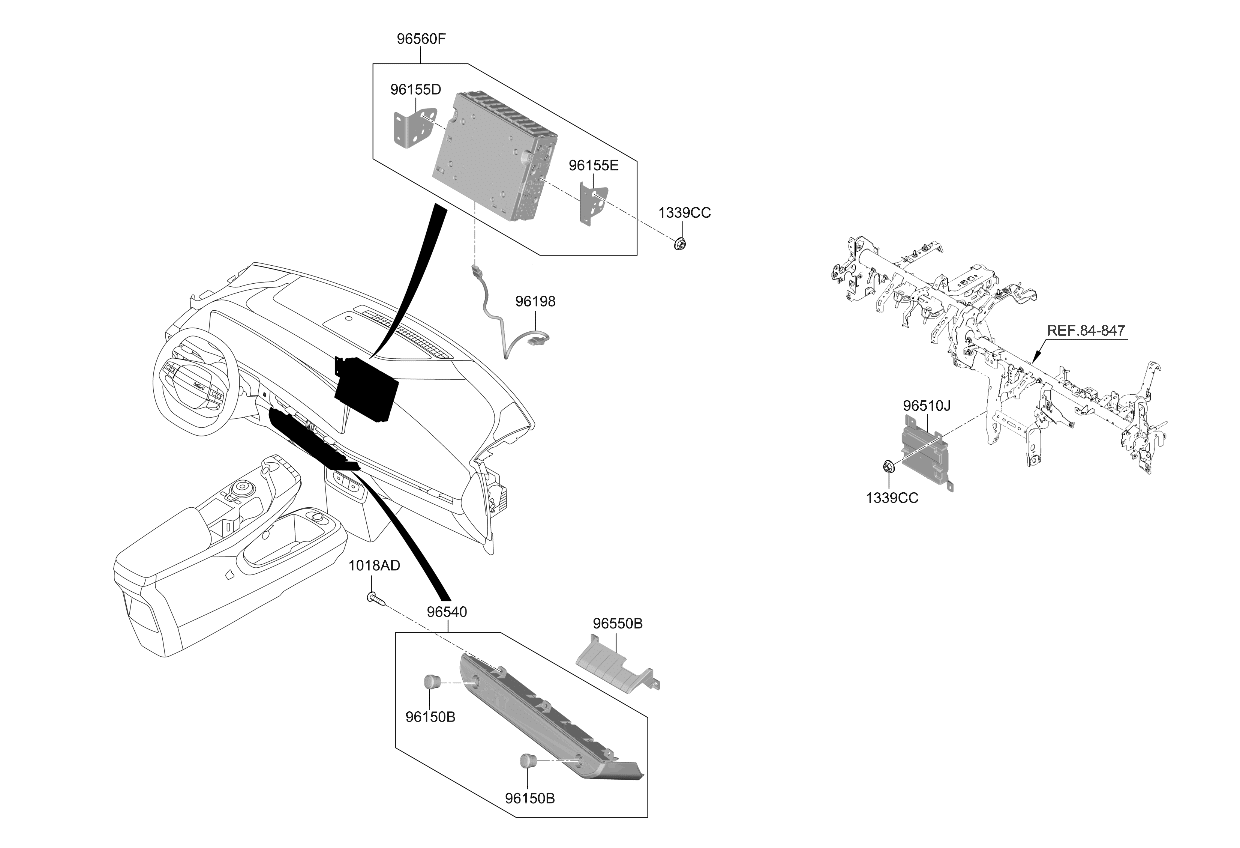 96169XG000 Kia PROTECTOR-NAVIGATION  