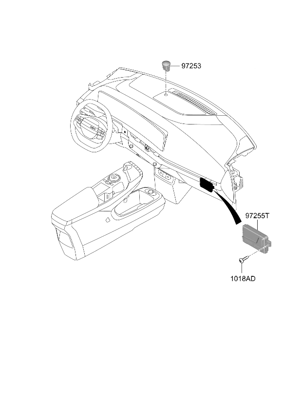 97255XG100 Kia Control Assembly  