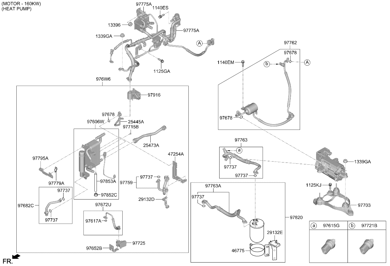 Kia 97775XG000 Suction & Liquid Tube Assembly 97775XG000 Kia Suction & Liquid Tube Assembly