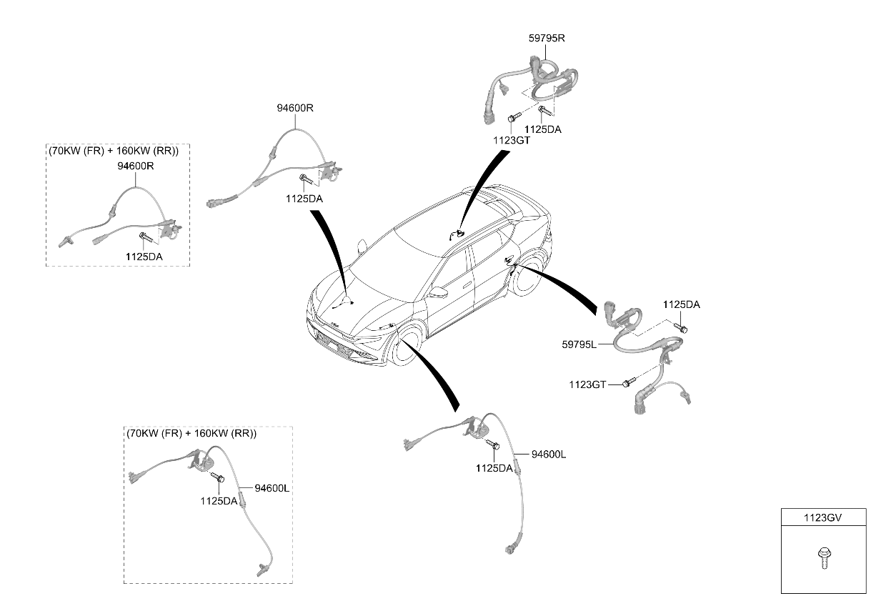 58930XG000 Kia Wheel Speed Sensor Assembly  