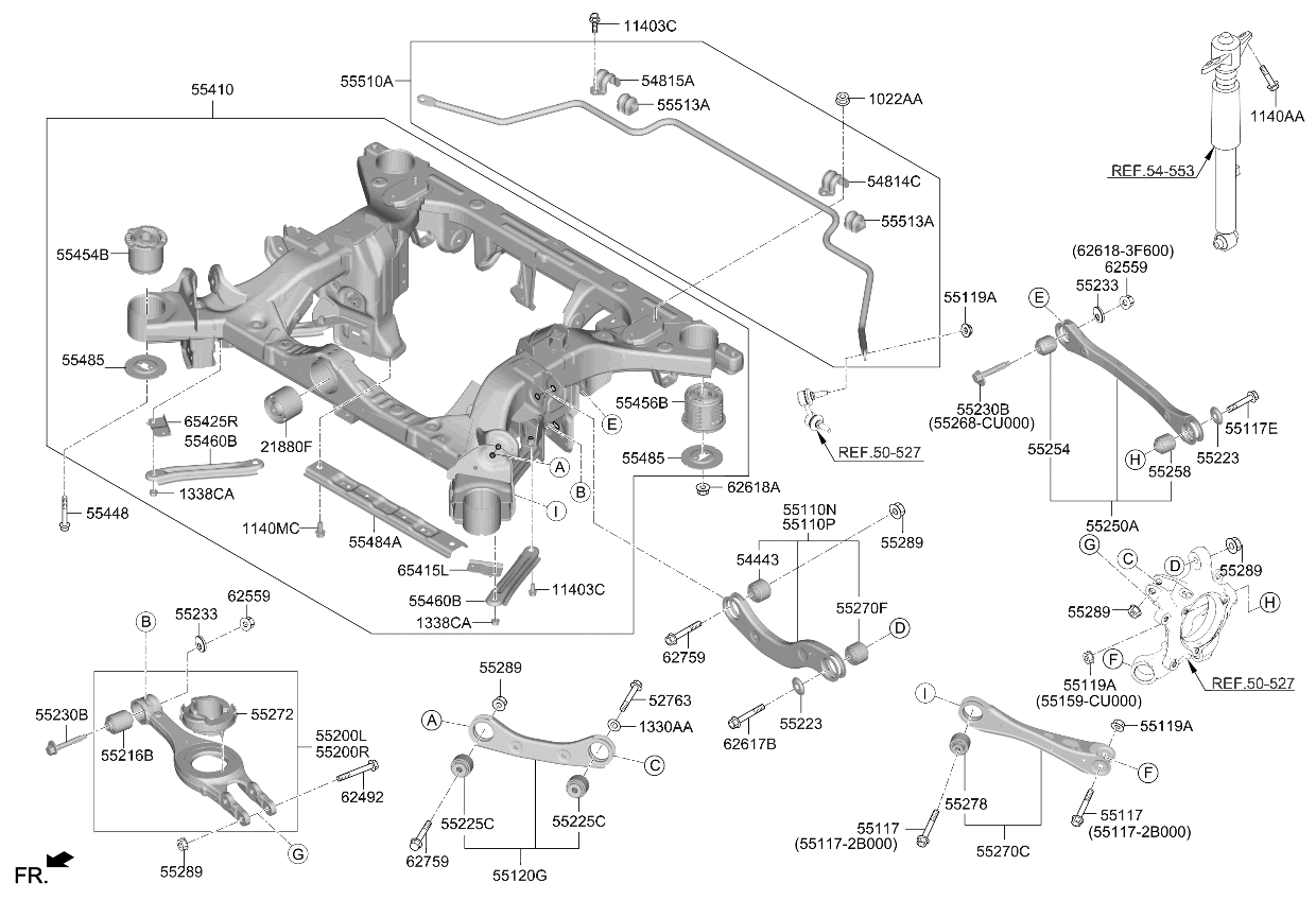 55405XG000 Kia Rear Crossmember