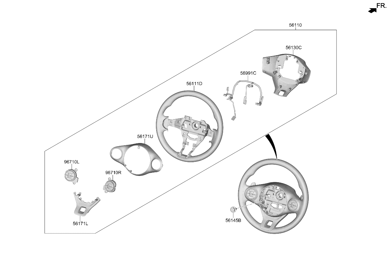 56111K0100SL5 Kia Steering Wheel Body