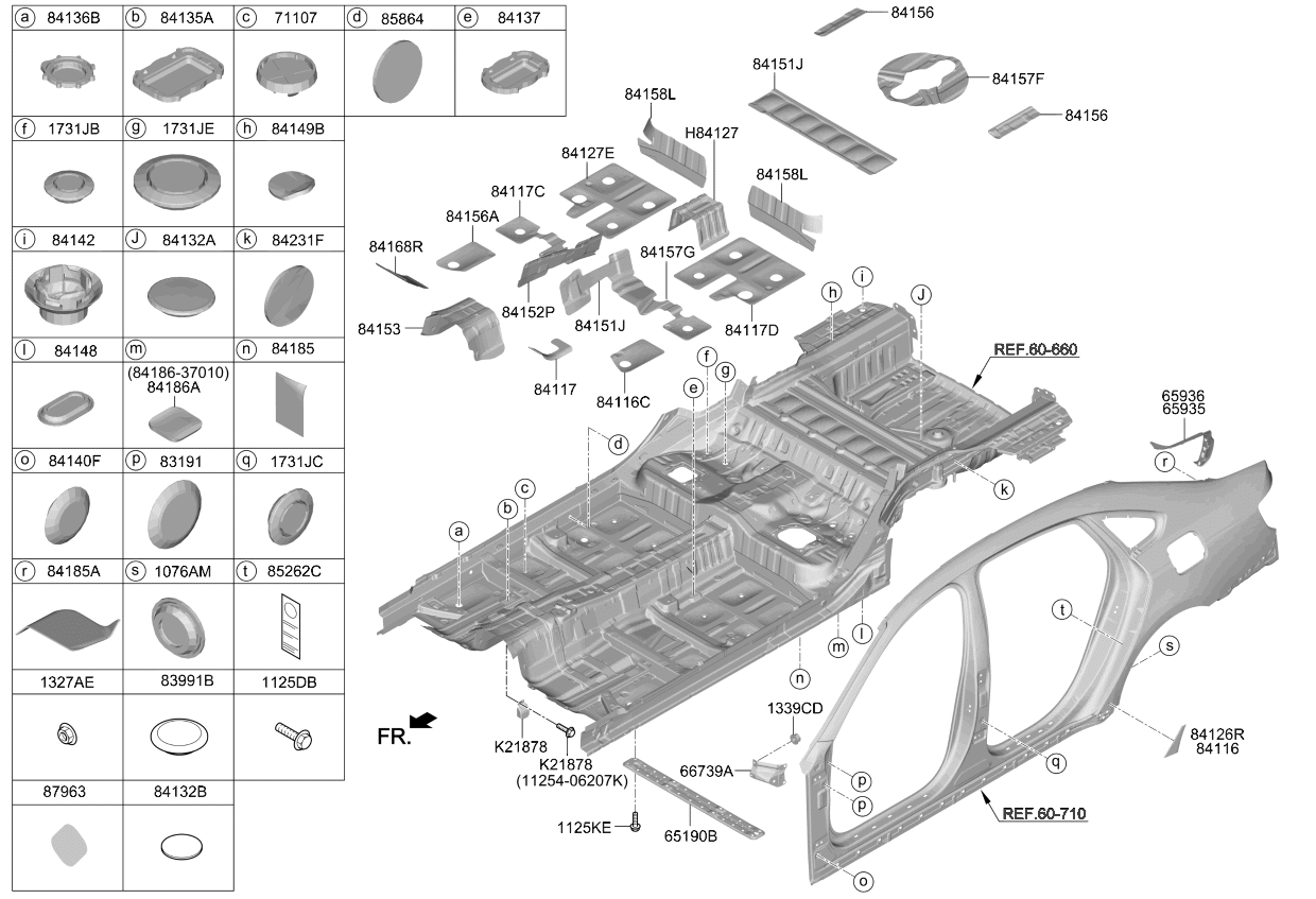 Kia 8418629010 Anti-Noise Pad 8418629010 Kia Anti-Noise Pad