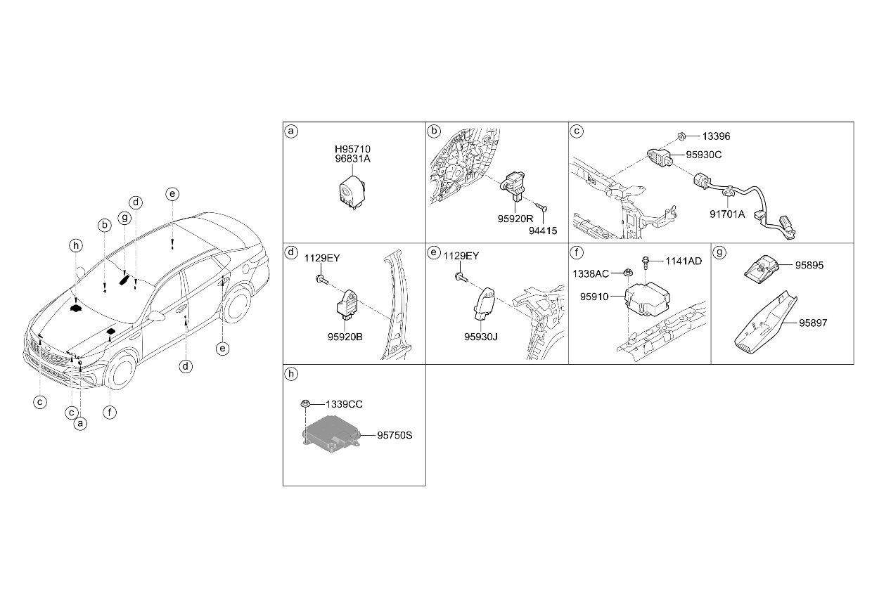 Kia 99960D5000 Unit Assembly-SVM 99960D5000 Kia Unit Assembly-SVM