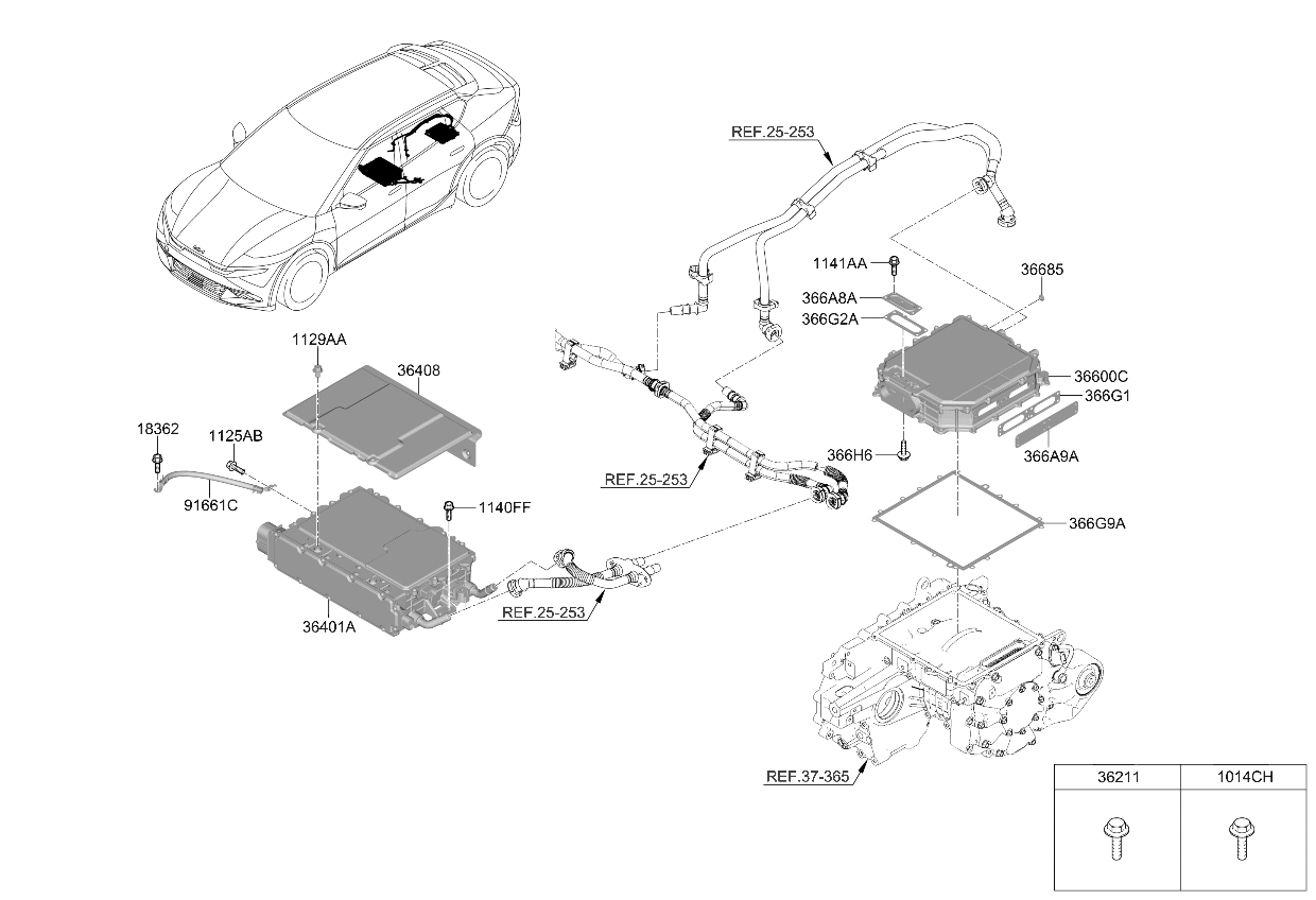 364001XFA5 Kia ICCU ASSY  