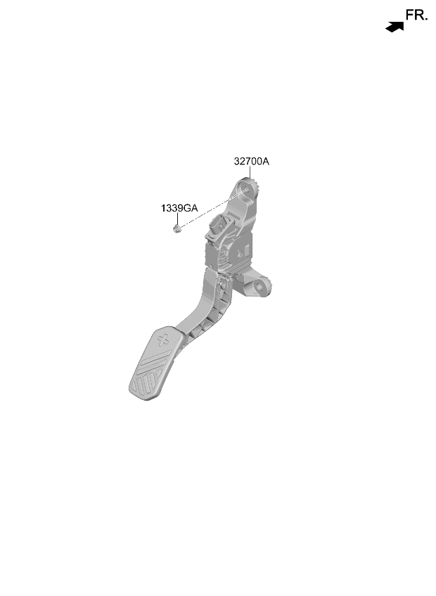 32700CV210 Kia PEDAL ASSY-ACCELERAT  