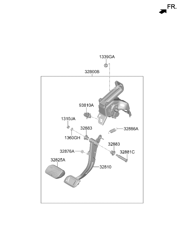 32800CV210 Kia PEDAL ASSY-BRAKE  