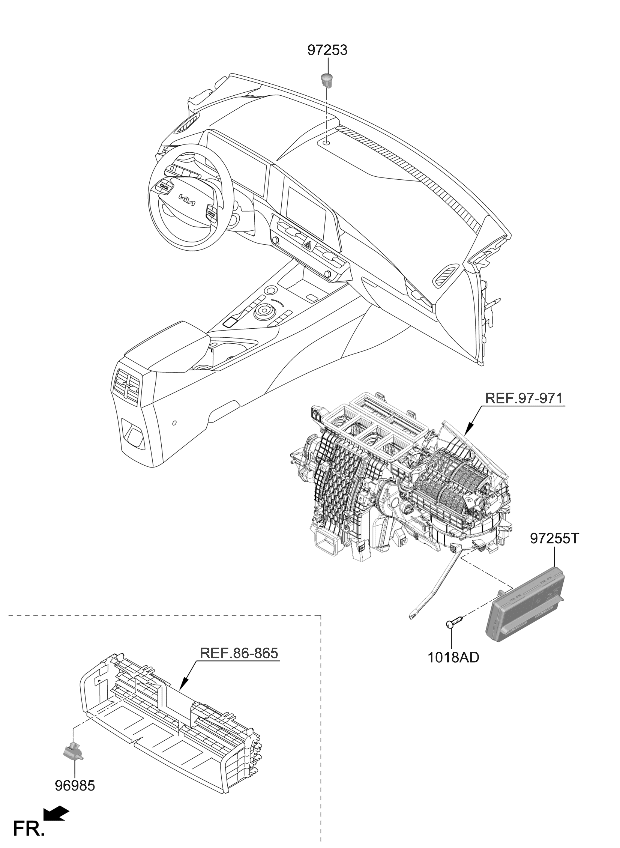 Kia 97255AT140 Control Assembly 97255AT140 Kia Control Assembly