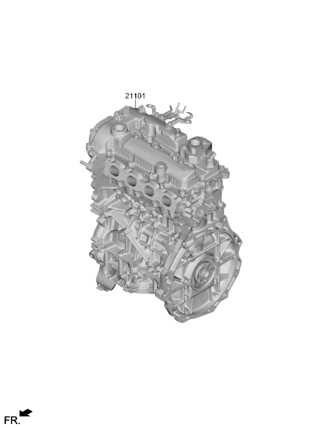 Kia 195W108S00 Sub Engine Assembly 195W108S00 Kia Sub Engine Assembly