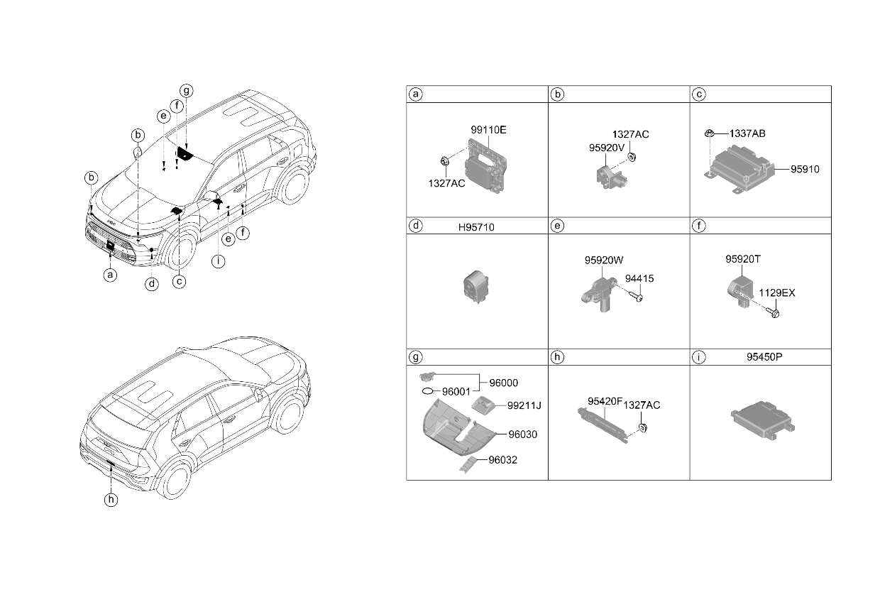 Kia 95910AT350 Air Bag Control Module Assembly 95910AT350 Kia Air Bag Control Module Assembly