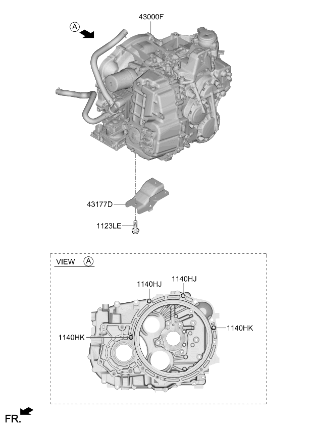 Kia 430002N122 TRANSMISSION ASSY-DC 430002N122 Kia TRANSMISSION ASSY-DC
