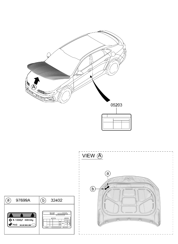 324502S320 Kia Emission Label  