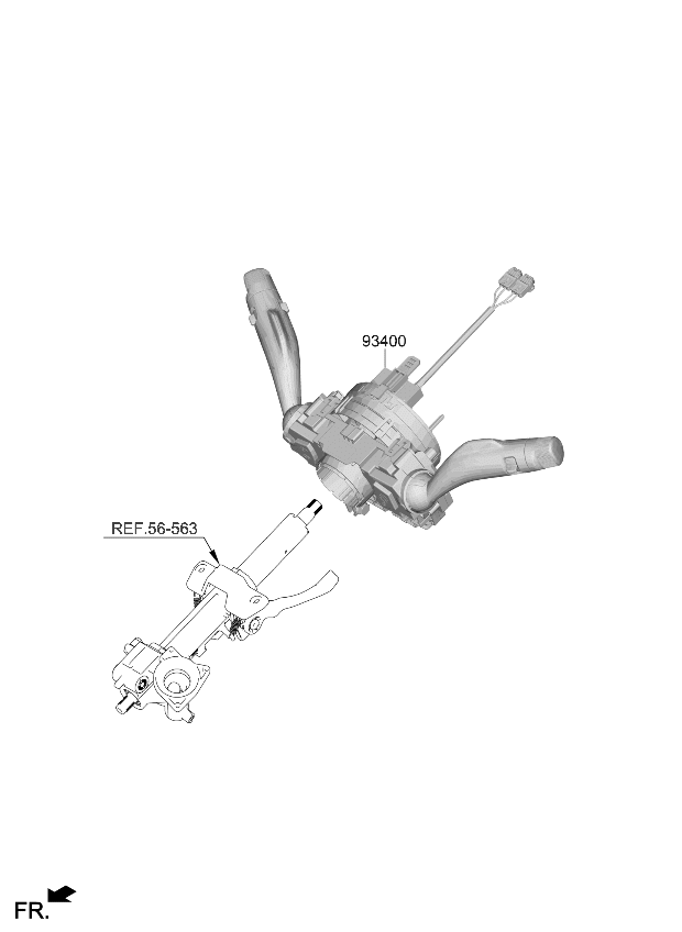 Kia 934A2L2175 Multifunction Switch Assembly 934A2L2175 Kia Multifunction Switch Assembly